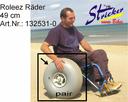 Roleez-Strandräder 49cm inkl. Steckachse