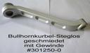 Bullhornkurbel rechts mit Gewinde