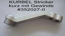 Kurbel Stricker kurz 153/129 mit Gewinde