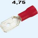 ELS.FLACHSTECKER 4,75 rot